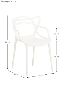 Sillas Con Reposabrazos De Diseno Masters, 2 Uds.