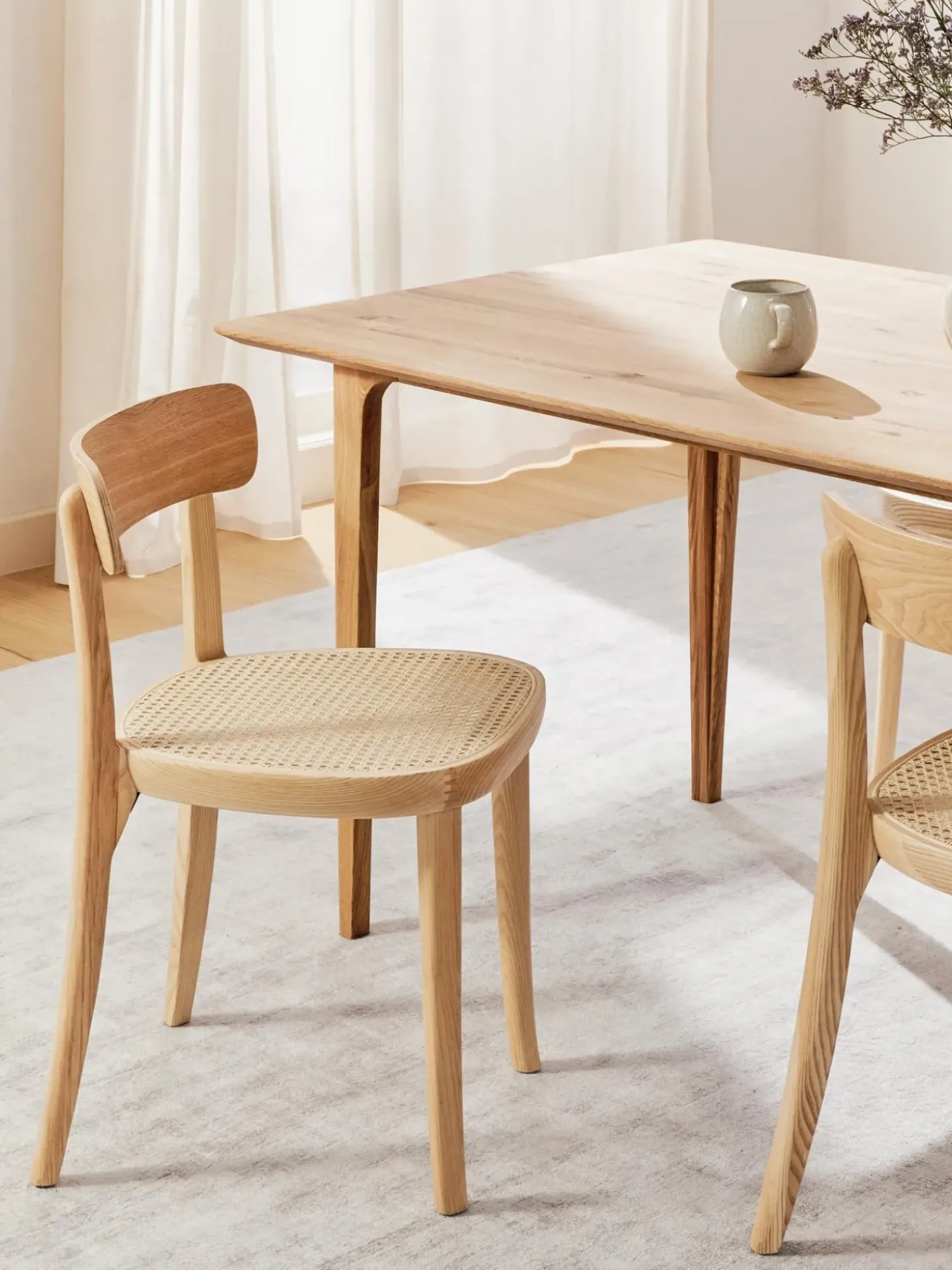 Sillas De Madera Con Tejido Vienes Richie, 2 Uds.