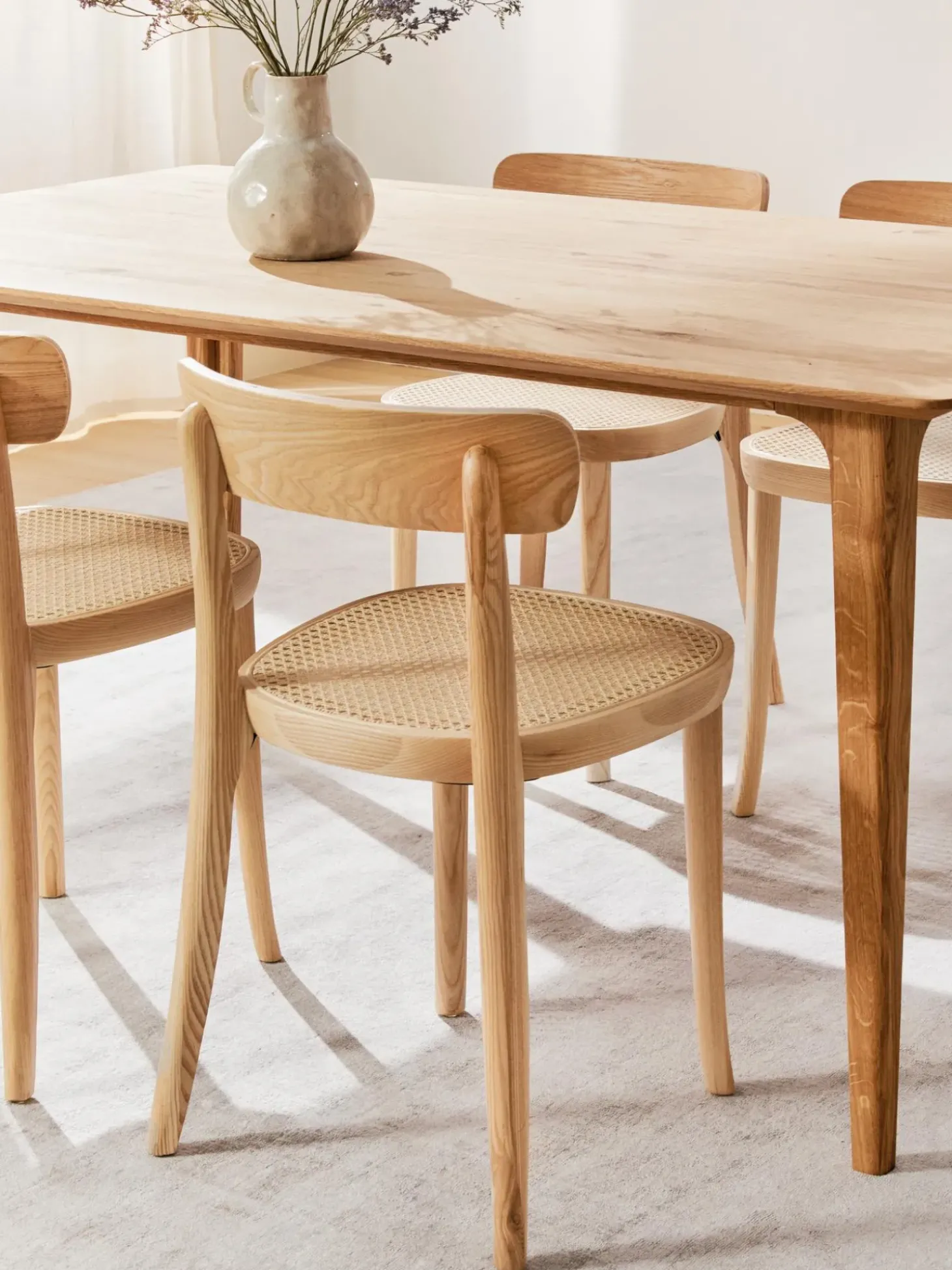 Sillas De Madera Con Tejido Vienes Richie, 2 Uds.