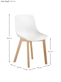 Sillas De Plastico Dave, 2 Uds.