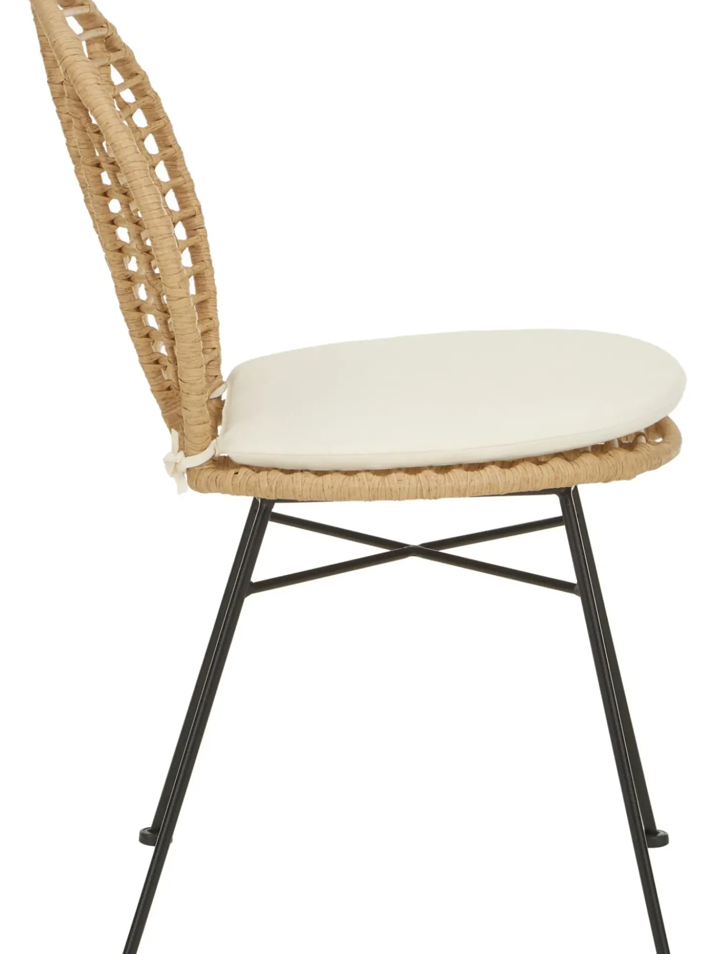 Sillas De Ratan Con Cojin Cordula, 2 Uds.