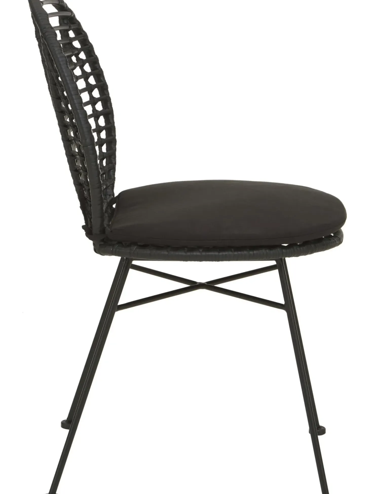 Sillas De Ratan Con Cojin Cordula, 2 Uds.