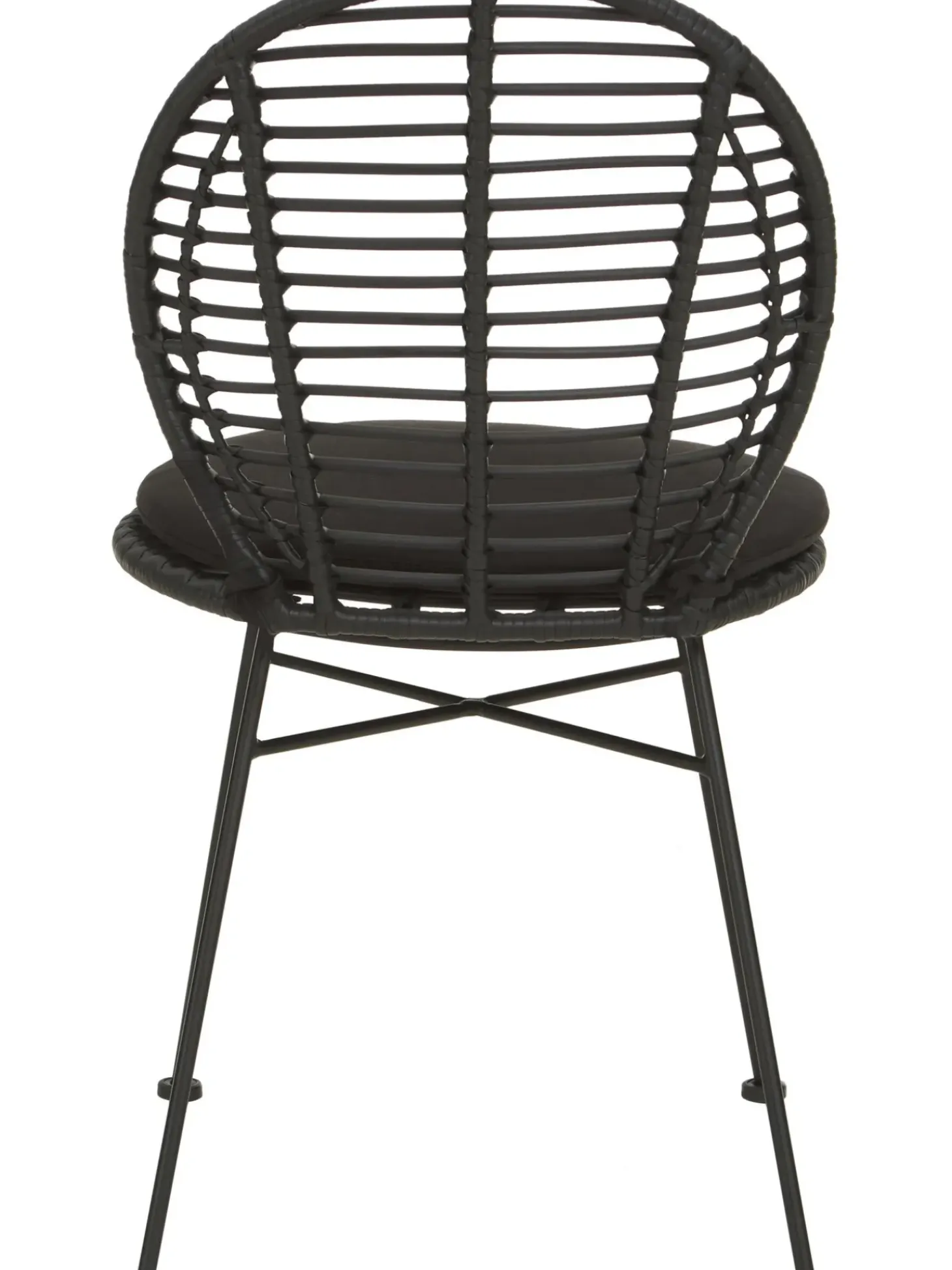 Sillas De Ratan Con Cojin Cordula, 2 Uds.