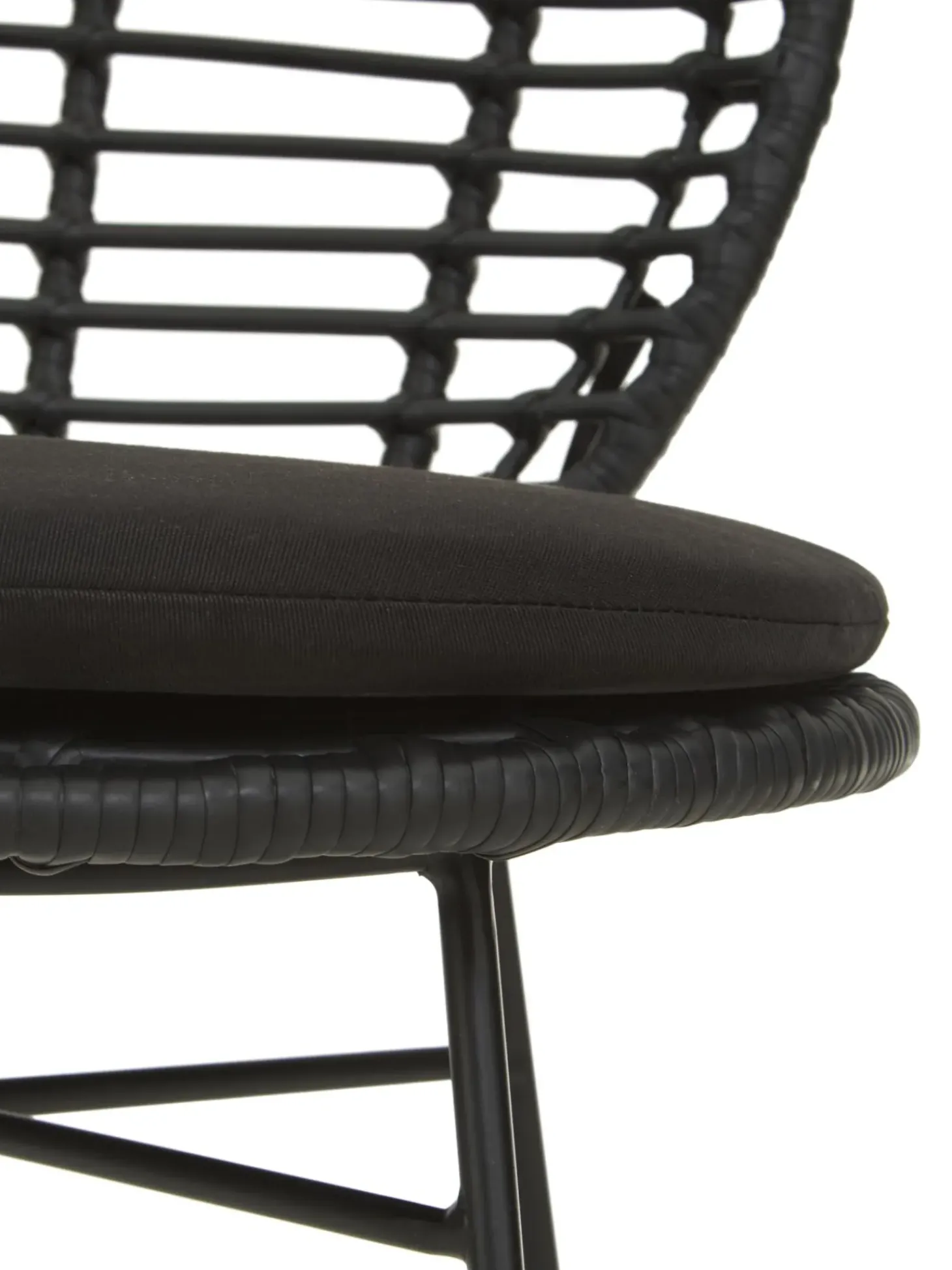 Sillas De Ratan Con Cojin Cordula, 2 Uds.