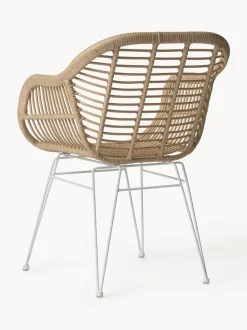 Sillas De Ratan Con Reposabrazos Costa, 2 Uds.