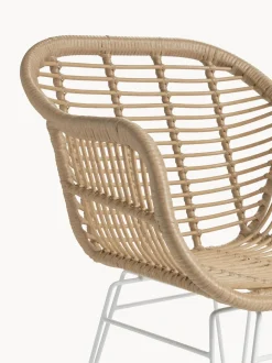 Sillas De Ratan Con Reposabrazos Costa, 2 Uds.