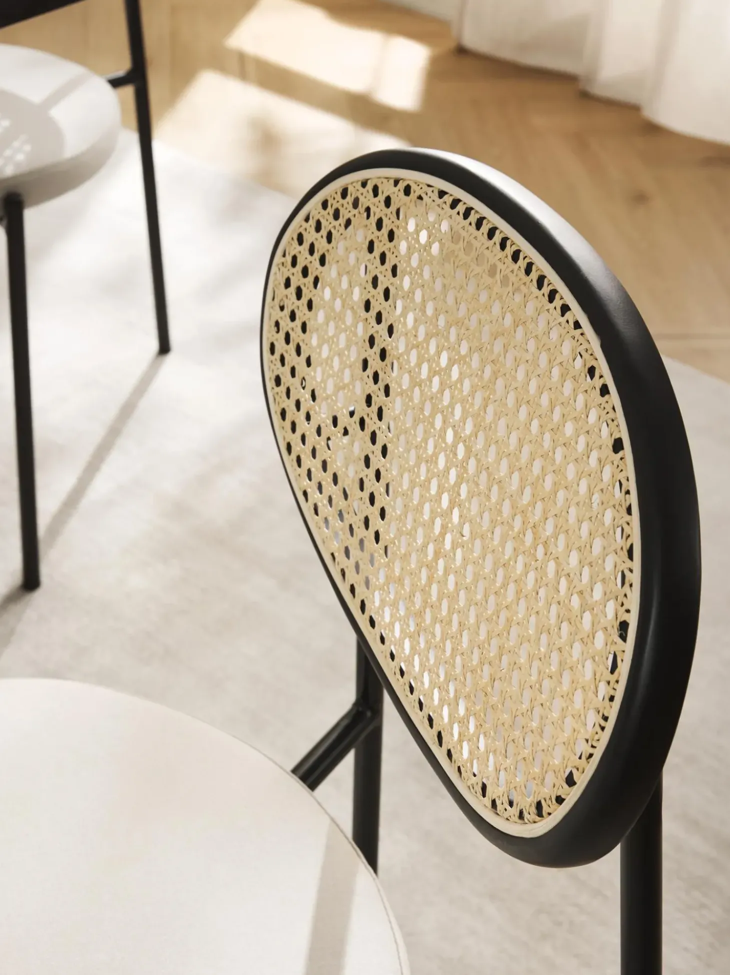 Sillas Tapizadas Con Tejido Vienes Remy, 2 Uds.