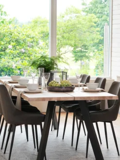 Sillas Tapizadas En Cuero Sintetico Sierra, 2 Uds.