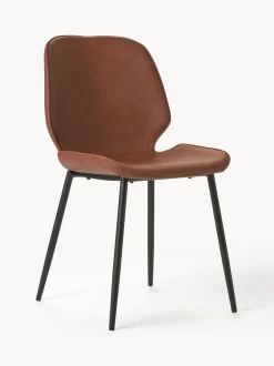 Sillas Tapizadas En Cuero Sintetico Louis, 2 Uds.