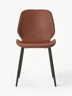 Sillas Tapizadas En Cuero Sintetico Louis, 2 Uds.