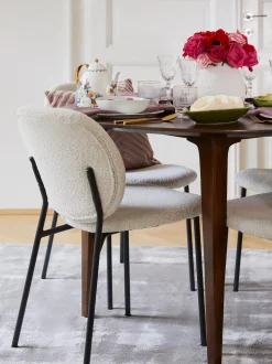 Sillas Tapizadas En Tejido Boucle Ulrica, 2 Uds.