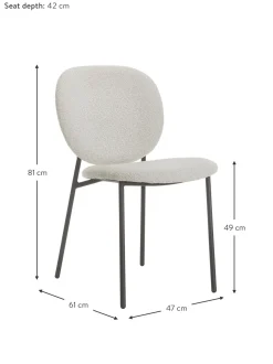 Sillas Tapizadas En Tejido Boucle Ulrica, 2 Uds.