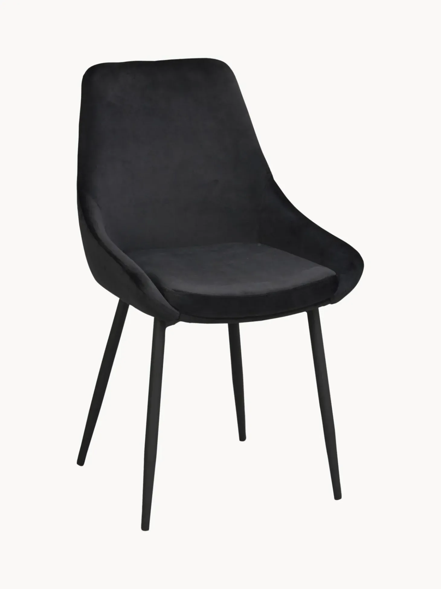 Sillas Tapizadas En Terciopelo Sierra, 2 Uds.