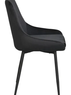 Sillas Tapizadas En Terciopelo Sierra, 2 Uds.