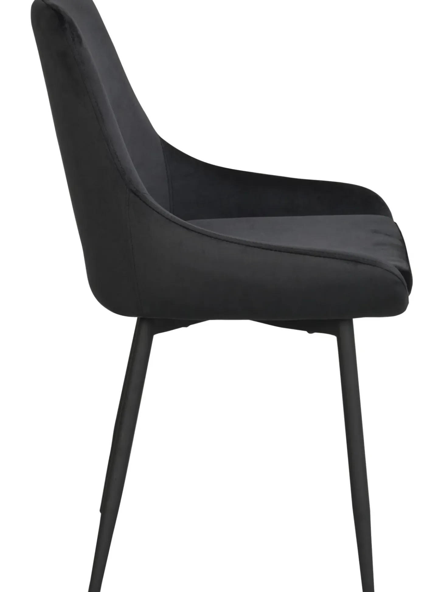 Sillas Tapizadas En Terciopelo Sierra, 2 Uds.