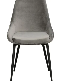 Sillas Tapizadas En Terciopelo Sierra, 2 Uds.