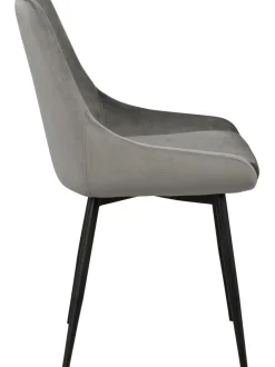 Sillas Tapizadas En Terciopelo Sierra, 2 Uds.