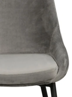 Sillas Tapizadas En Terciopelo Sierra, 2 Uds.