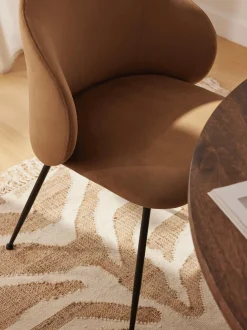 Sillas Tapizadas En Terciopelo Luisa, 2 Uds.