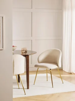 Sillas Tapizadas En Terciopelo Luisa, 2 Uds.