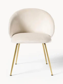 Sillas Tapizadas En Terciopelo Luisa, 2 Uds.