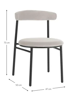 Sillas Tapizadas En Terciopelo Doggi, 2 Uds