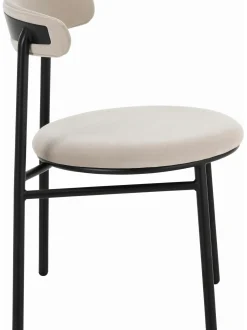 Sillas Tapizadas En Terciopelo Doggi, 2 Uds