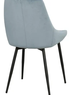 Sillas Tapizadas En Terciopelo Sierra, 2 Uds.