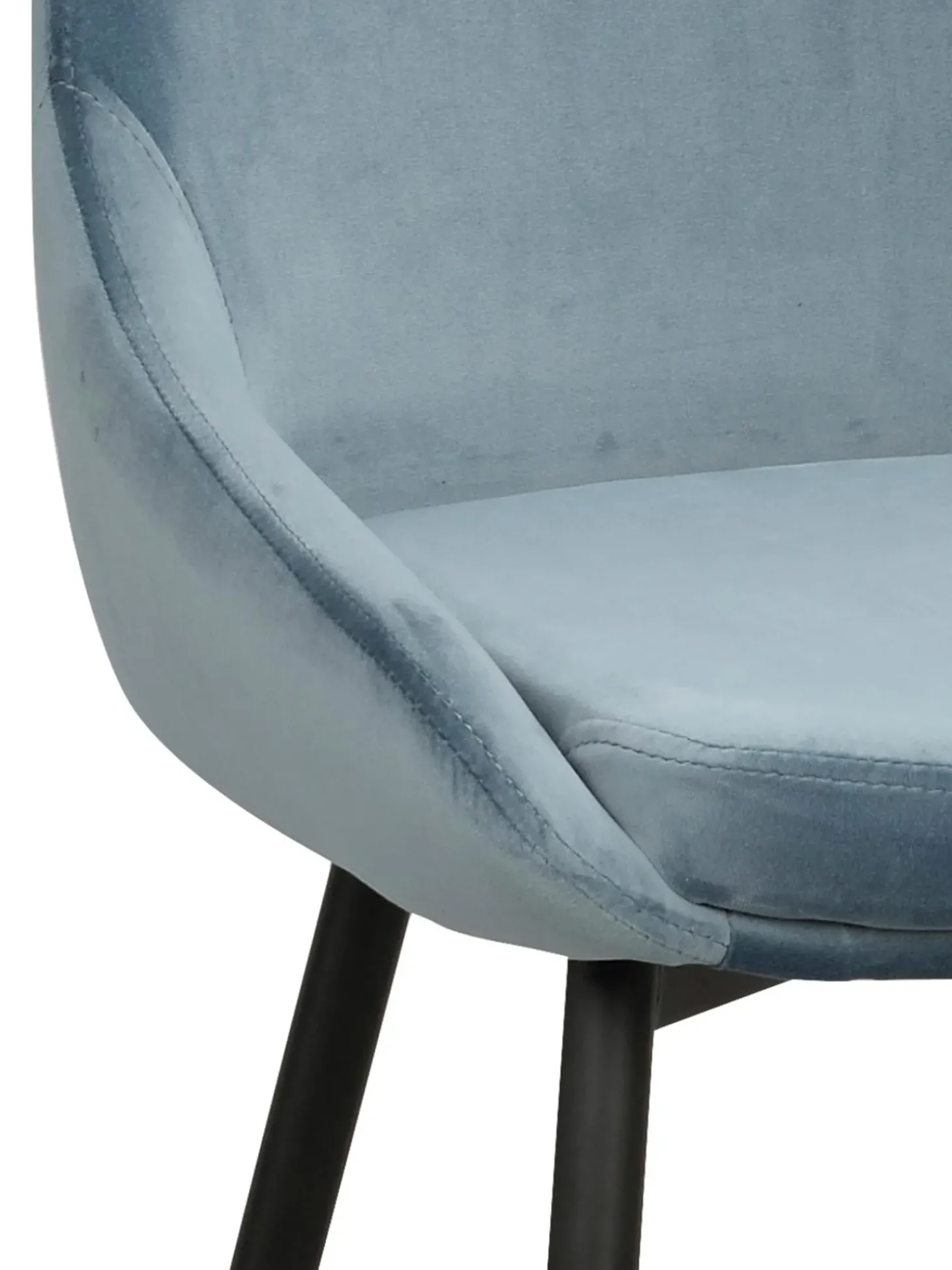 Sillas Tapizadas En Terciopelo Sierra, 2 Uds.