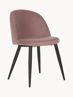 Sillas Tapizadas En Terciopelo Amy, 2 Uds.