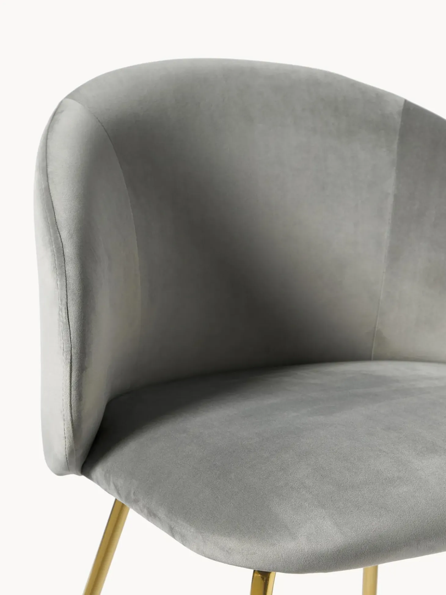 Sillas Tapizadas En Terciopelo Luisa, 2 Uds.