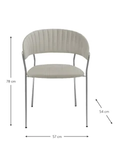 Sillas Tapizadas En Terciopelo Belle, 2 Uds.