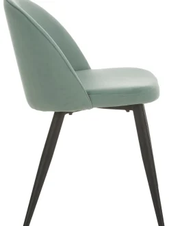 Sillas Tapizadas En Terciopelo Amy, 2 Uds.