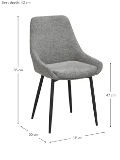 Sillas Tapizadas Sierra, 2 Uds.