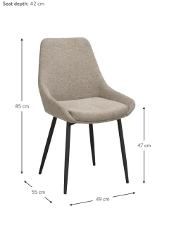 Sillas Tapizadas Sierra, 2 Uds.