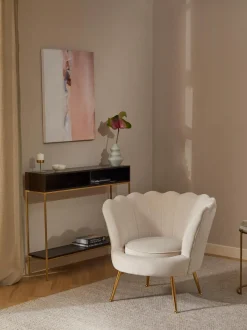 Sillon Coctel De Terciopelo Oyster