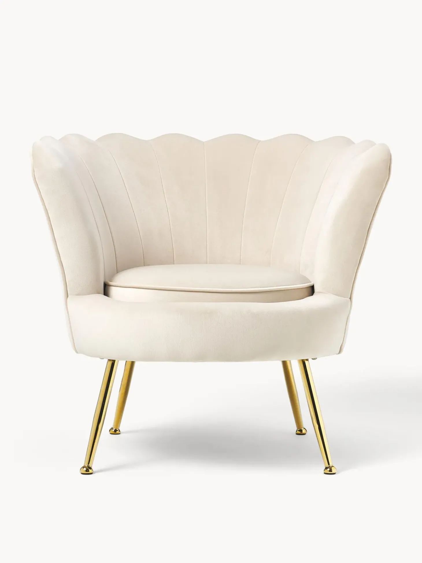 Sillon Coctel De Terciopelo Oyster