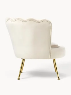 Sillon Coctel De Terciopelo Oyster