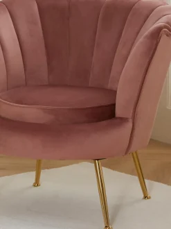 Sillon Coctel De Terciopelo Oyster