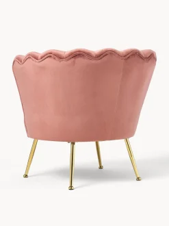 Sillon Coctel De Terciopelo Oyster