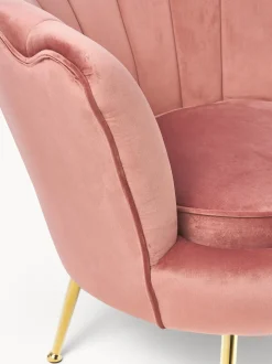 Sillon Coctel De Terciopelo Oyster