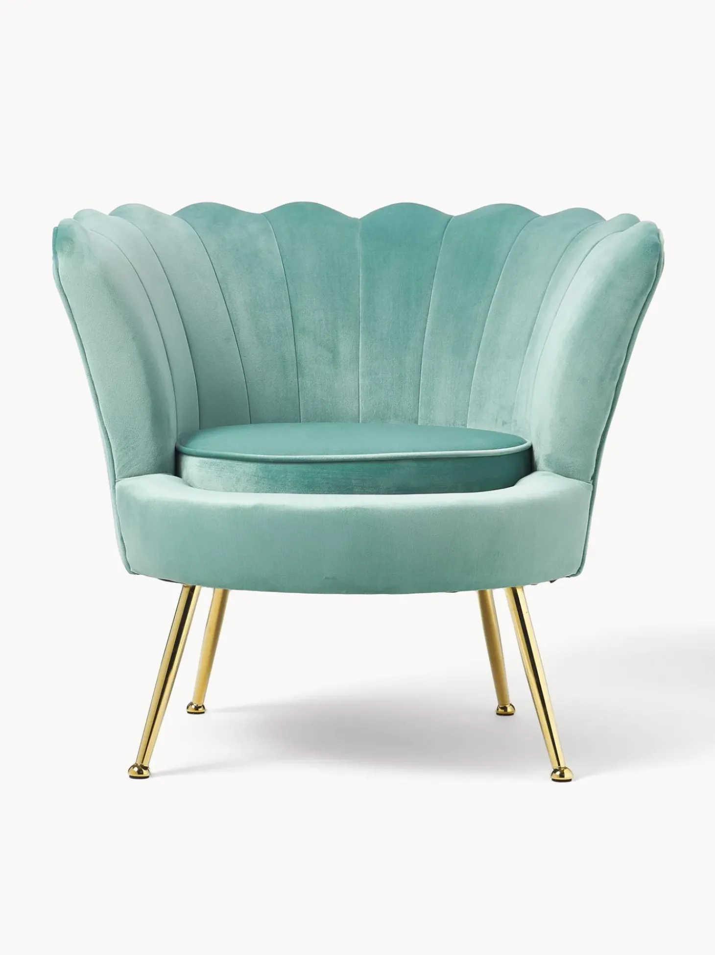 Sillon Coctel De Terciopelo Oyster