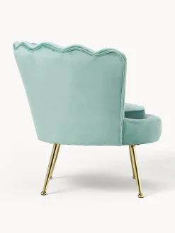 Sillon Coctel De Terciopelo Oyster