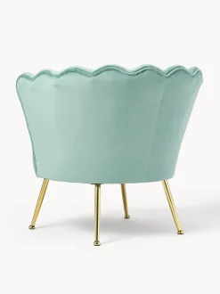 Sillon Coctel De Terciopelo Oyster