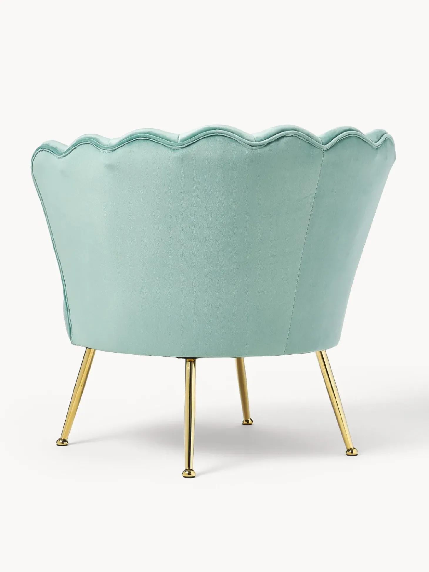 Sillon Coctel De Terciopelo Oyster