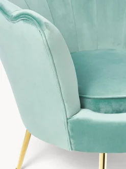 Sillon Coctel De Terciopelo Oyster