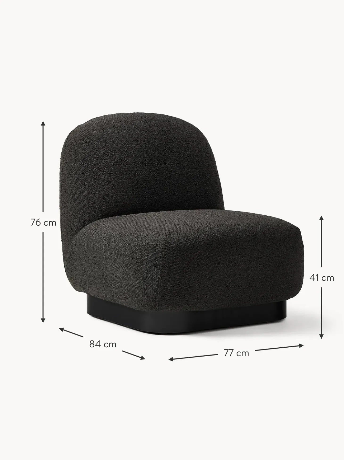 Sillon Coctel En Tejido Bloucle Elsie