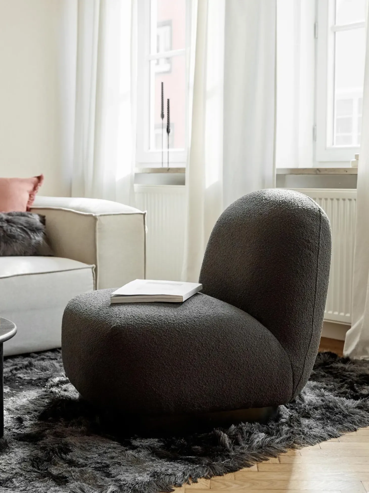 Sillon Coctel En Tejido Bloucle Elsie