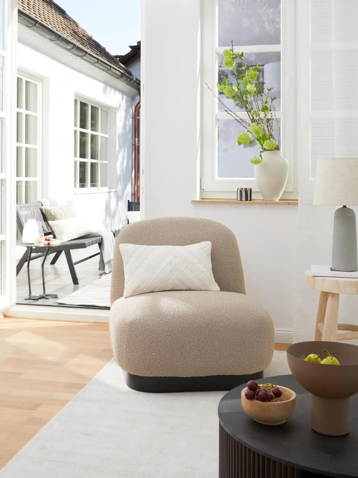 Sillon Coctel En Tejido Bloucle Elsie