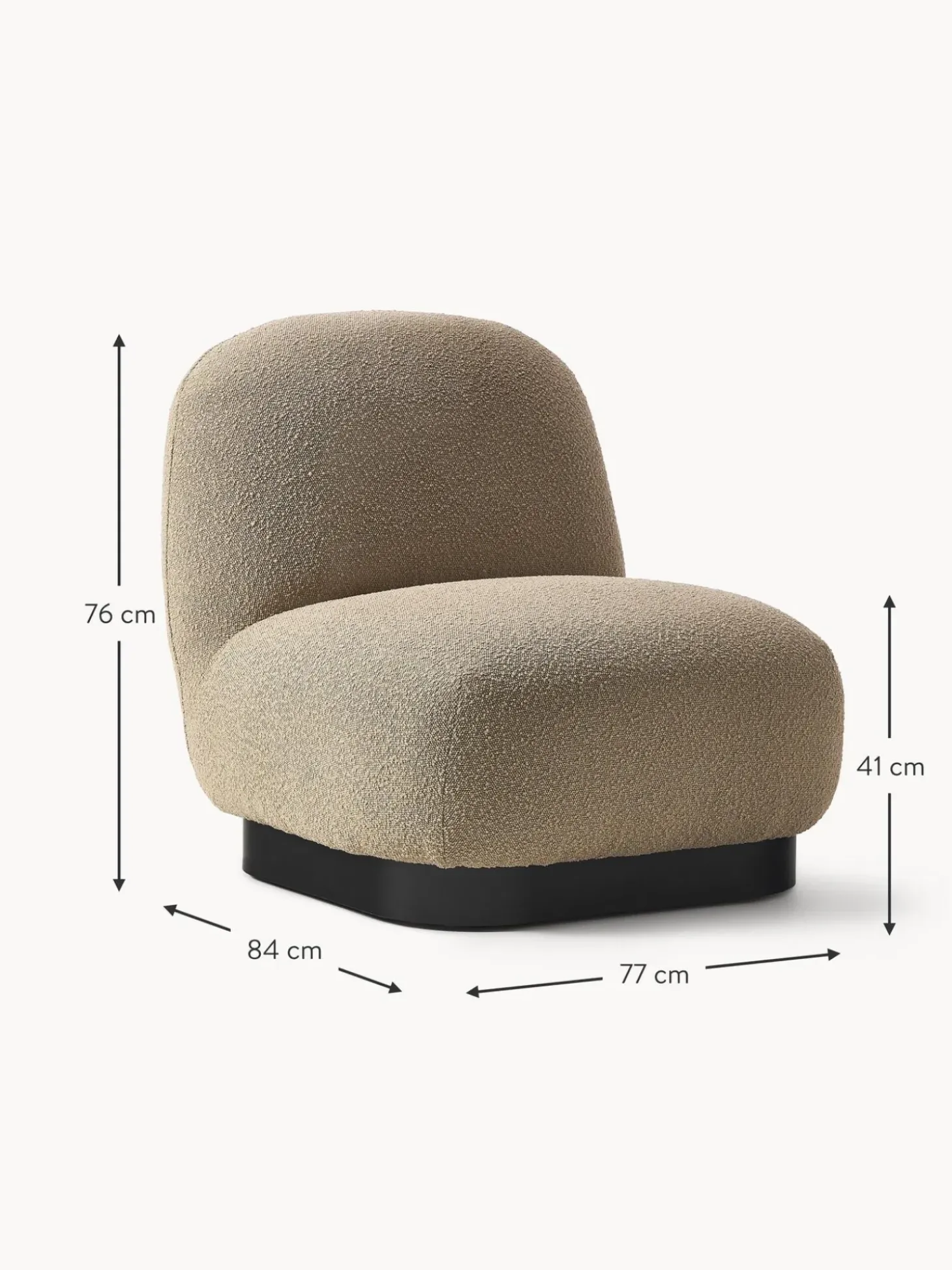 Sillon Coctel En Tejido Bloucle Elsie